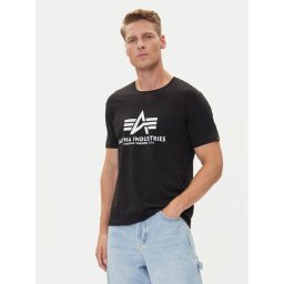 Alpha Industries Тишърт Basic T-Shirt 100501 Черен Regular Fit