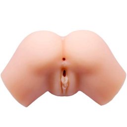 Самолубрикираща се Вагина и анус Кибер кожа с вибрации "SAMANTHA" 23 x 18 см