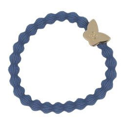By Eloise London Gold Butterfly Dove Blue гривна / ластик за коса
