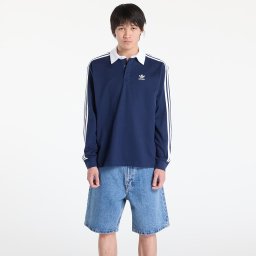 Риза adidas Adicolor Rugby Polo Shirt Night Indigo/ White S