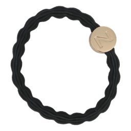 By Eloise London Letter Charms Gold гривна / ластик за коса цвят черен