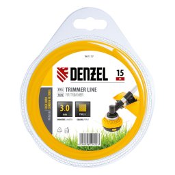Корда за тример, квадратна, 3 мм х 15 м, FLEX CORD// Denzel