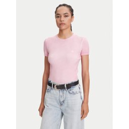Miss Sixty Тишърт 6S2SJ44500 Розов Slim Fit