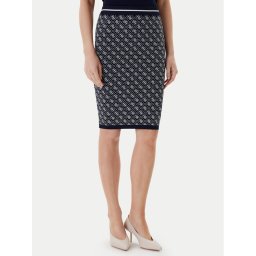 Guess Пола тип молив W4BD53 Z37K0 Тъмносин Regular Fit