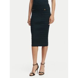 Guess Пола тип молив W5YD66 Z0130 Зелен Slim Fit