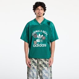 Тениска adidas Originals Dept. Graphic Mesh Jersey Collegiate Green S