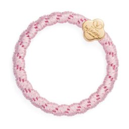 By Eloise London Woven Gold Quatrefoil гривна / ластик за коса цвят розов