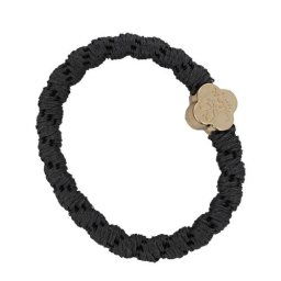 By Eloise London Woven Gold Quatrefoil Charcoal Grey гривна / ластик за коса