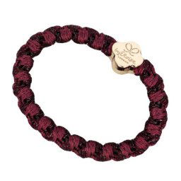 By Eloise London Woven Gold Quatrefoil Woven Plum гривна / ластик за коса