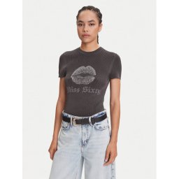 Miss Sixty Тишърт 6S1RJ23100 Сив Slim Fit