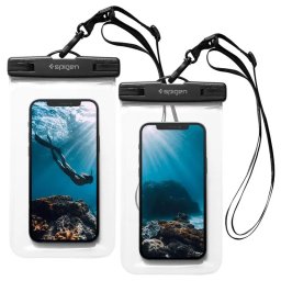 Водоустойчив калъф Spigen Aqua Shield WaterProof Case A601, комплект 2 броя - Прозрачни
