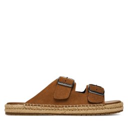 Еспадрили Tommy Hilfiger Flex Jutte Hilfiger Suede Sandal FM0FM05503 Кафяв
