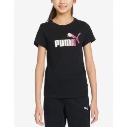 PUMA Essentials Bleach Logo Tee Black