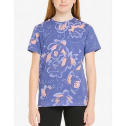 PUMA Alpha All Over Print Tee Hazy Blue