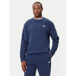 New Balance Суитшърт Small Logo MT41507 Тъмносин Relaxed Fit