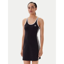 adidas Ежедневна рокля adicolor 3-Stripes JW2586 Черен Slim Fit