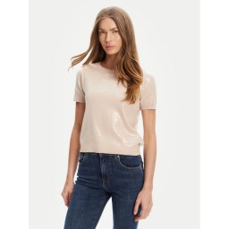 Guess Пуловер W5YR21 Z3E70 Бежов Regular Fit