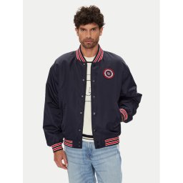 Guess Jeans Яке бомбър M5YL15 WHAA2 Тъмносин Regular Fit