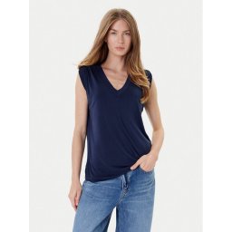 Guess Блуза W5YP52 KCYW2 Тъмносин Regular Fit