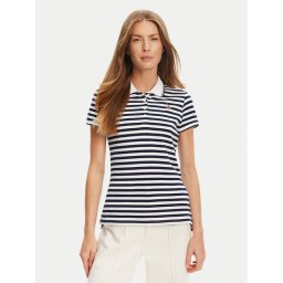 U.S. Polo Assn. Тениска с яка и копчета WUP1310 Тъмносин Regular Fit