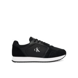 Calvin Klein Jeans Сникърси Runner Laceup Sock Mg Nylon Mix YW0YW01644 Черен
