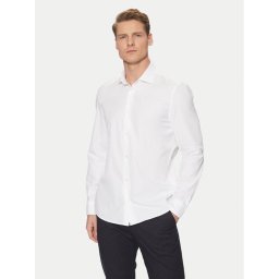 Marc O'Polo Риза B21750442256 Бял Regular Fit