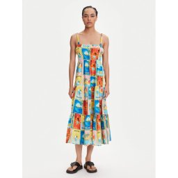 Roxy Лятна рокля Atlas Sunshine ERJWD03892 Цветен Regular Fit