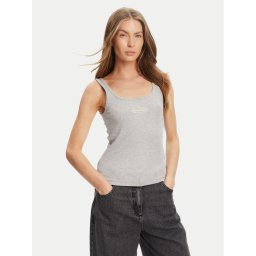 Guess Jeans топ W5YP35 KA0H1 Сив Regular Fit