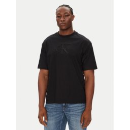 Calvin Klein Jeans Тишърт Hero Monologo LV04RB295G Черен Relaxed Fit