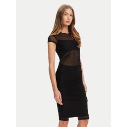 Guess Коктейлна рокля W5YK66 KBAH2 Черен Regular Fit
