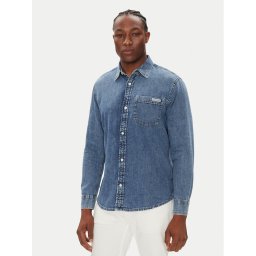 Calvin Klein Jeans дънкова риза LV040EM774 Син Regular Fit