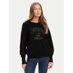 Guess Пуловер W5YR26 Z26I2 Черен Regular Fit