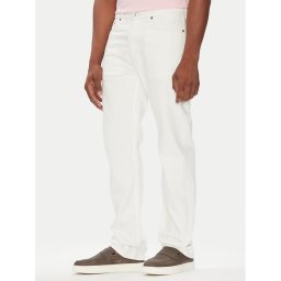 Calvin Klein Jeans Дънки LV04LB781G Бял Straight Fit