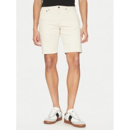 Calvin Klein Дънкови шорти K10K114078 Екрю Slim Fit