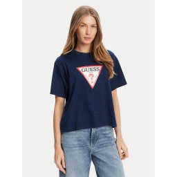 Guess Jeans Тишърт W5GI20 KCTG1 Тъмносин Regular Fit