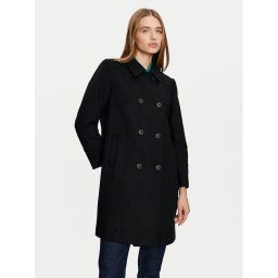 United Colors Of Benetton Вълнено палто 2O9VDN064 Черен Regular Fit