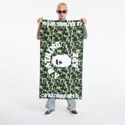 A BATHING APE Abc Camo Beach Towel Green Universal
