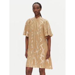 Bruuns Bazaar Рокля тип риза Philly BBW4552 Бежов Loose Fit