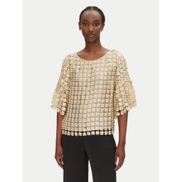 Bruuns Bazaar Блуза Carisa BBW4529 Златист Loose Fit