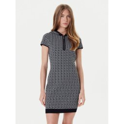 MICHAEL Michael Kors Плетена рокля MT5834LHQG Сив Regular Fit