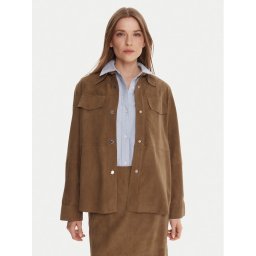 MAX&Co. Кожено яке Stallo 2526446011200 Кафяв Loose Fit