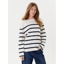 Tommy Hilfiger Блуза Gold Button WW0WW45760 Екрю Relaxed Fit