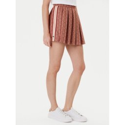 Lacoste Плисирана пола JF0516 Кафяв Regular Fit