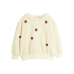 MINI RODINI Суитшърт 2522010711 Бял Regular Fit
