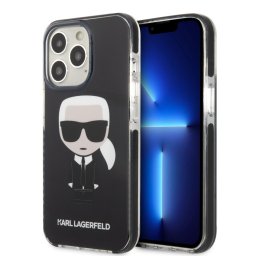 Калъф Karl Lagerfeld TPE Full Body Ikonik Case за iPhone 13 Pro Max - Черен