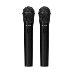 Два микрофона Sony UOULTMIC1, безжични, динамични, еднопосочни, USB, черни