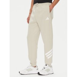 adidas Долнище анцуг Future Icons 3-Stripes JW7092 Бежов Regular Fit