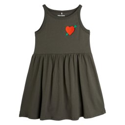 MINI RODINI Ежедневна рокля 2525010799 Черен Regular Fit