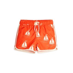 MINI RODINI Плувни шорти 2528011342 Червен Regular Fit
