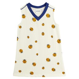 MINI RODINI Ежедневна рокля 2525010911 Бял Regular Fit